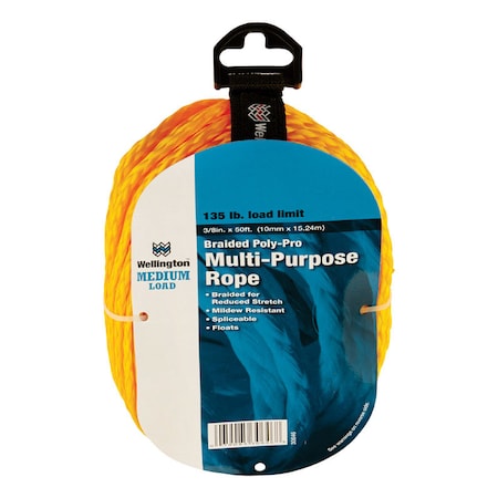 Wellington Rope Braided Poly3/8X50' P2424K0050Y01